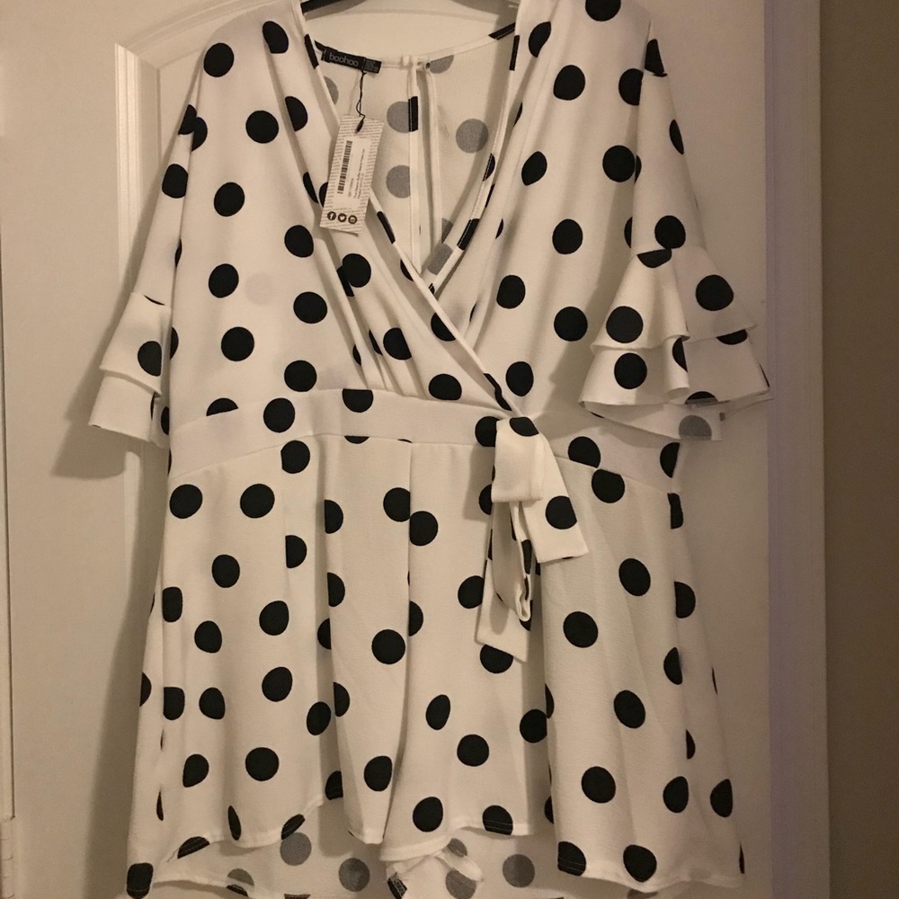 Polka dot play suit